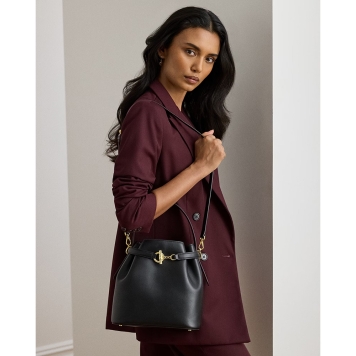 Τσάντα RALPH LAUREN Blaike Bucket Bag 431982787 Μαύρο