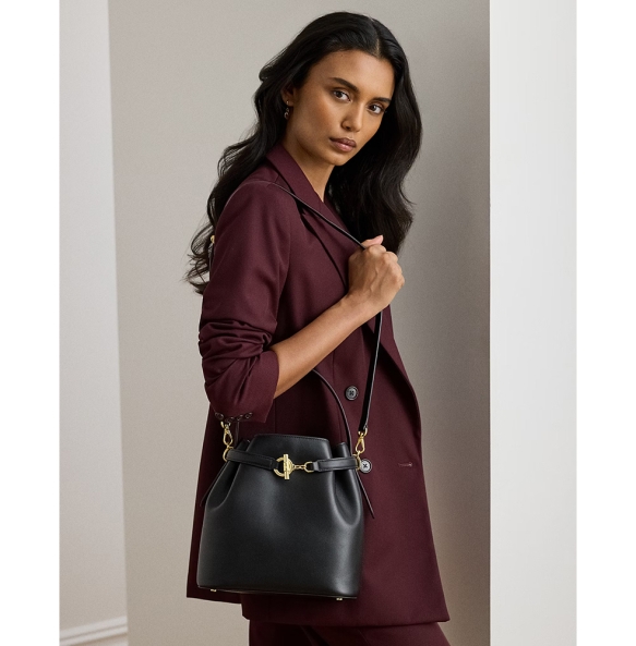 Τσάντα RALPH LAUREN Blaike Bucket Bag 431982787 Μαύρο