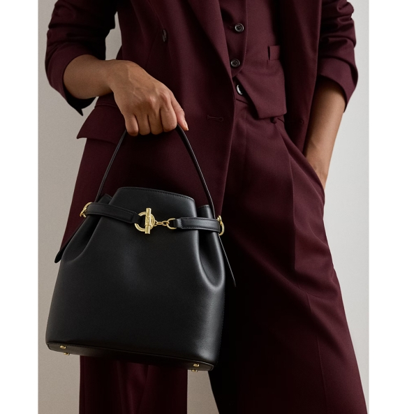 Τσάντα RALPH LAUREN Blaike Bucket Bag 431982787 Μαύρο