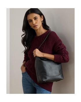 Τσάντα RALPH LAUREN Tasha Bucket Bag 431P03419 Μαύρο