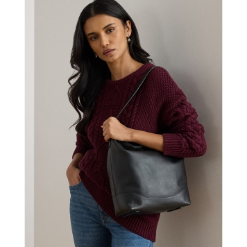 Τσάντα RALPH LAUREN Tasha Bucket Bag 431P03419 Μαύρο