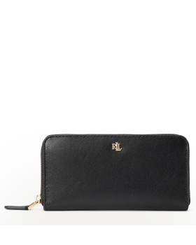 Πορτοφόλι RALPH LAUREN Leather Continental 432876730/003 Μαύρο