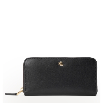 Πορτοφόλι RALPH LAUREN Leather Continental 432876730/003 Μαύρο