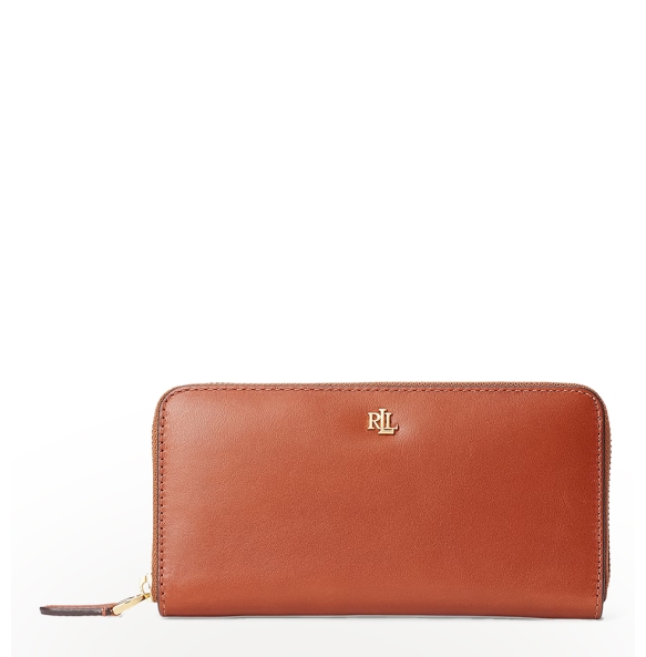 Πορτοφόλι RALPH LAUREN Leather Continental 432876730/004 Ταμπά