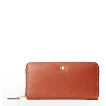 Πορτοφόλι RALPH LAUREN Leather Continental 432876730/004 Ταμπά