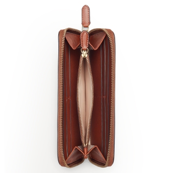 Πορτοφόλι RALPH LAUREN Leather Continental 432876730/004 Ταμπά