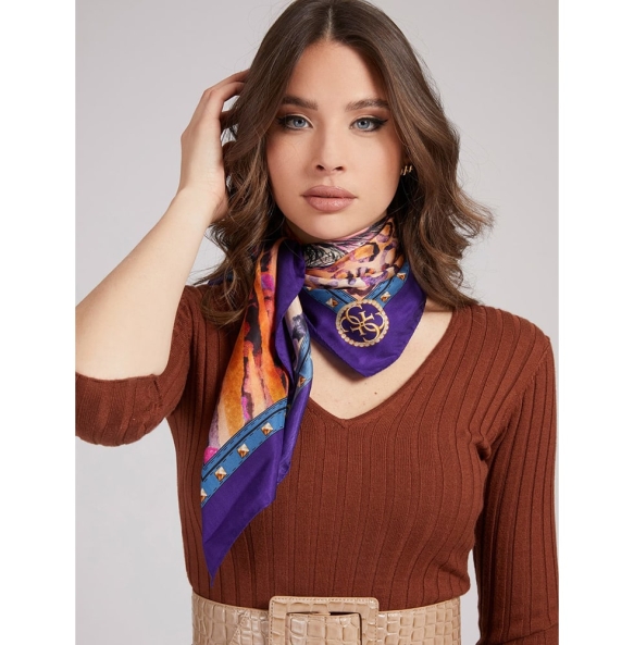 Φουλάρι GUESS Foulard AW8661SIL90 Μωβ Φουλάρι GUESS Foulard AW8661SIL90 Μωβ