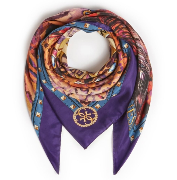 Φουλάρι GUESS Foulard AW8661SIL90 Μωβ Φουλάρι GUESS Foulard AW8661SIL90 Μωβ