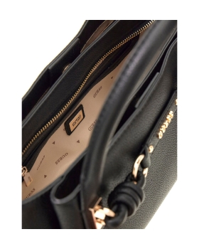 Τσάντα GUESS Camelia 3 Comp Satchel HWBG9742060 Μαύρο