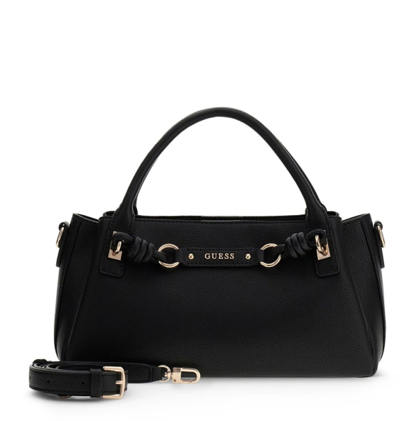 Τσάντα GUESS Camelia 3 Comp Satchel HWBG9742060 Μαύρο Τσάντα GUESS Camelia 3 Comp Satchel HWBG9742060 Μαύρο