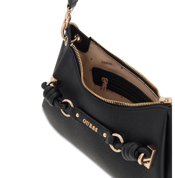 Τσάντα GUESS Camelia Shoulder Bag HWBG9742170 Μαύρο