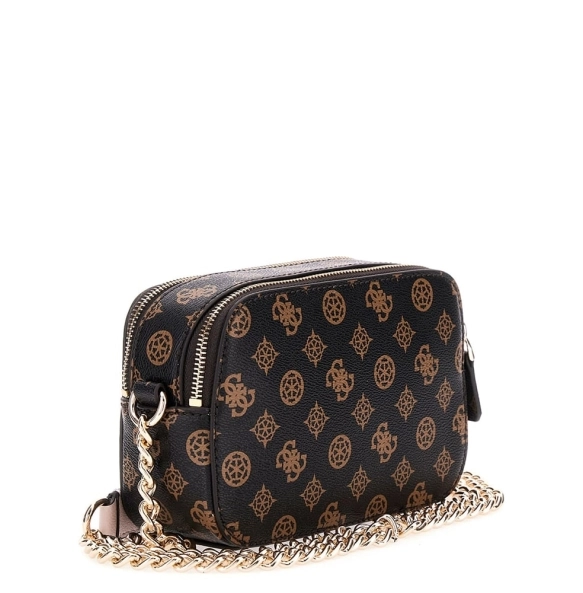 Τσαντάκι χιαστί GUESS Noelle Camera Bag HWPT7879140 Καφέ