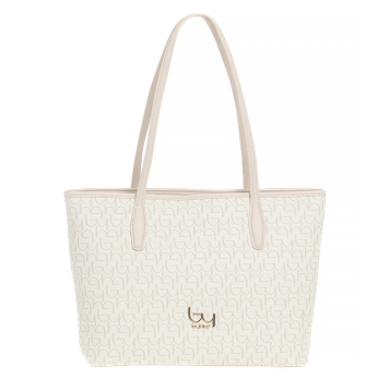 Τσάντα ByBYBLOS Notredame Shopping BYBS64A01 Ιβουάρ