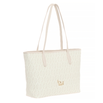 Τσάντα ByBYBLOS Notredame Shopping BYBS64A01 Ιβουάρ