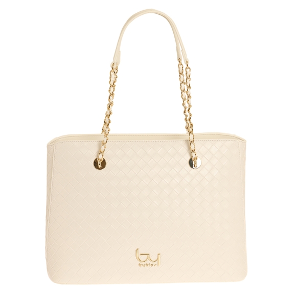 BY BYBLOS DESIRE SHOPPER BAG BYBS95B01 Λευκό