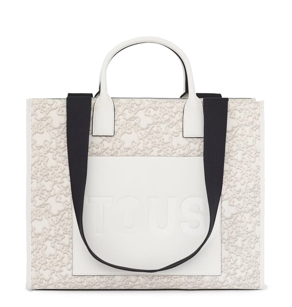 Τσάντα ώμου TOUS Shopping XL Amaya Mini Evolution Kaos Icon 2001789949  Πολύχρωμο Λευκό| fountoukis
