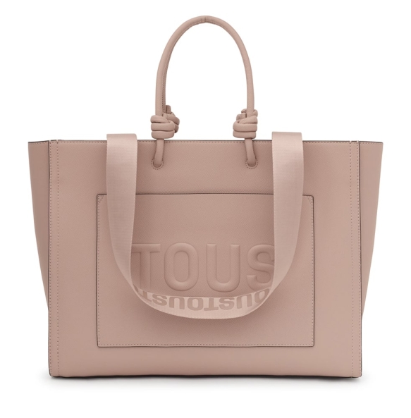 Τσάντα TOUS Shopping XL La Rue New Amaya 2001935743 Σκούρο Nude