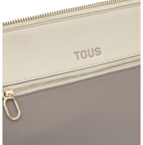 Τσάντα TOUS Bowling Buckles Silhouette 2002201501 Μπεζ