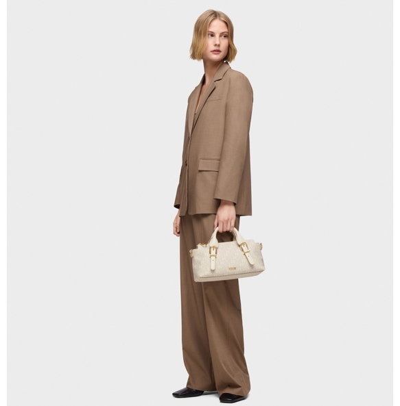 Τσάντα TOUS Bowling Buckles Silhouette 2002201501 Μπεζ