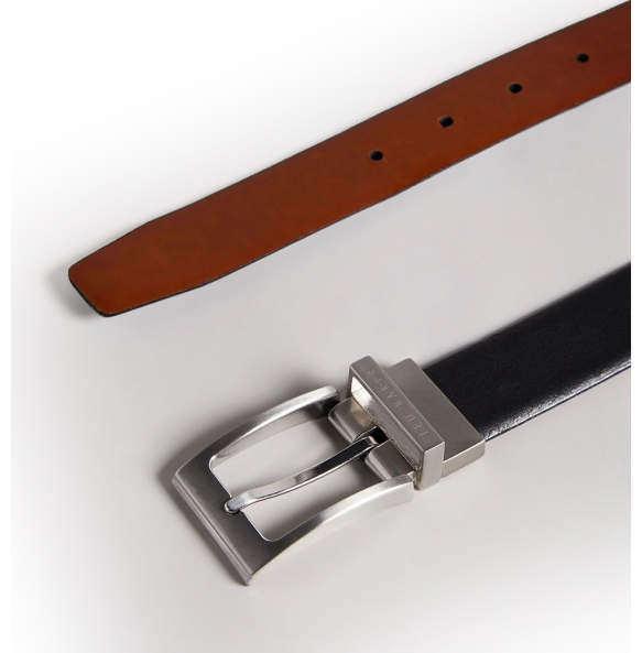 Ζώνη TED BAKER Karmer Διπλής Όψεως 3.5 281598 Μαύρο/Ταμπά