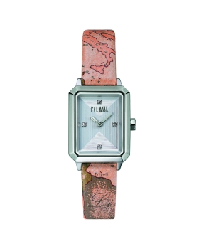 Ρολόι ALVIERO MARTINI 1A CLASSE Firenze 1693407 Leather Geo Ασημί
