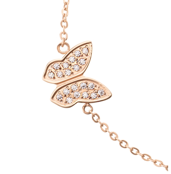Βραχιόλι ALVIERO MARTINI 1A CLASSE Papillons Bracelet 1698716 Ροζ Χρυσό Βραχιόλι ALVIERO MARTINI 1A CLASSE Papillons Bracelet 1698716 Ροζ Χρυσό