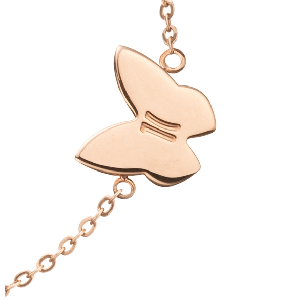 Βραχιόλι ALVIERO MARTINI 1A CLASSE Papillons Bracelet 1698716 Ροζ Χρυσό Βραχιόλι ALVIERO MARTINI 1A CLASSE Papillons Bracelet 1698716 Ροζ Χρυσό