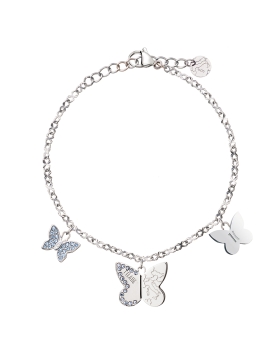 Βραχιόλι ALVIERO MARTINI 1A CLASSE Papillons Bracelet 1698728 Ασημί