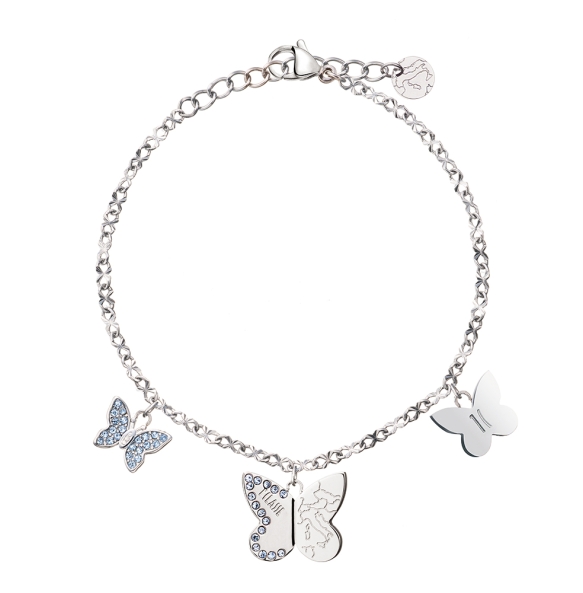 Βραχιόλι ALVIERO MARTINI 1A CLASSE Papillons Bracelet 1698728 Ασημί