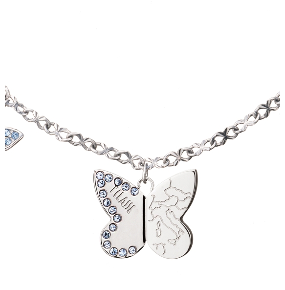 Βραχιόλι ALVIERO MARTINI 1A CLASSE Papillons Bracelet 1698728 Ασημί