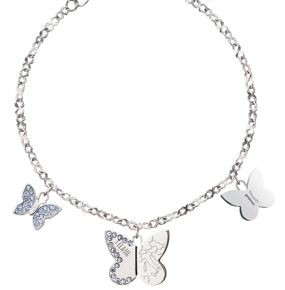 Βραχιόλι ALVIERO MARTINI 1A CLASSE Papillons Bracelet 1698728 Ασημί