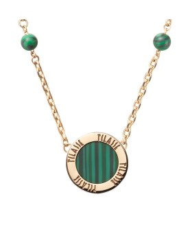 Κολιέ ALVIERO MARTINI 1A CLASSE Zambia Malachite necklace 1698745 Χρυσό