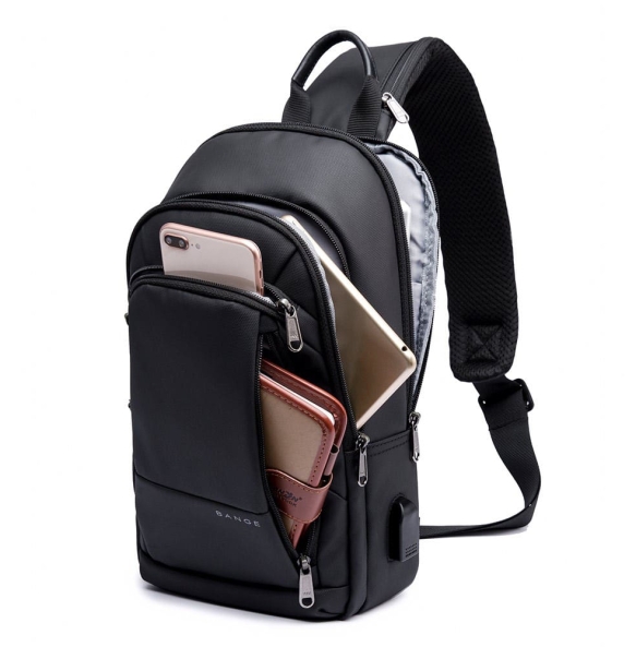 Σακίδιο χιαστί Sling Bag BANGE 1911 Μαύρο