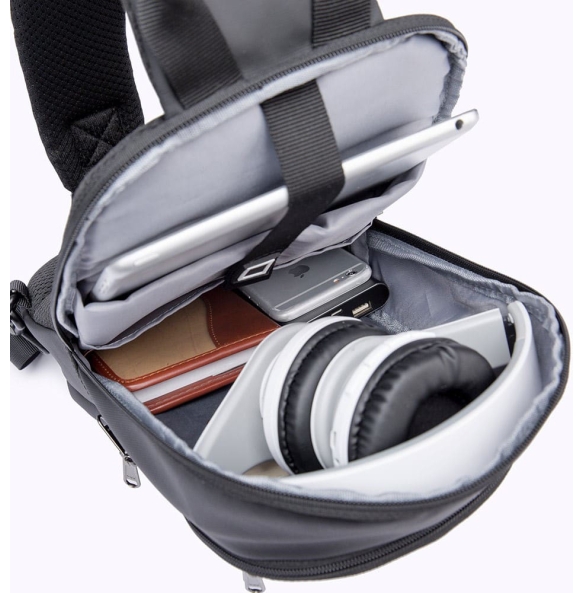 Σακίδιο χιαστί Sling Bag BANGE 1911 Μαύρο