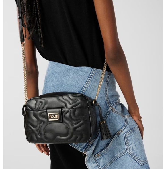 Τσάντα TOUS Bandolera Reporter Kaos Dream 2001577651 Μαύρο Τσάντα TOUS Bandolera Reporter Kaos Dream 2001577651 Μαύρο