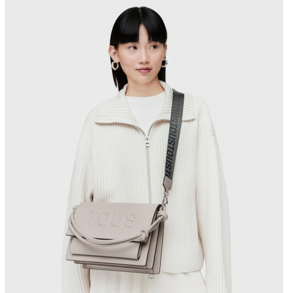 Τσάντα TOUS Bandolera Audree La Rue New 2001935048 Γκρι Τσάντα TOUS Bandolera Audree La Rue New 2001935048 Γκρι