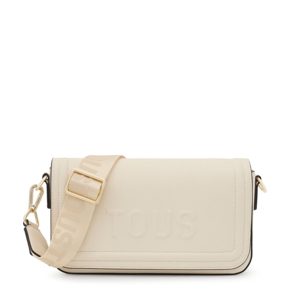 Τσάντα TOUS Bandolera Medium La Rue New 2002019701 Μπεζ Τσάντα TOUS Bandolera Medium La Rue New 2002019701 Μπεζ