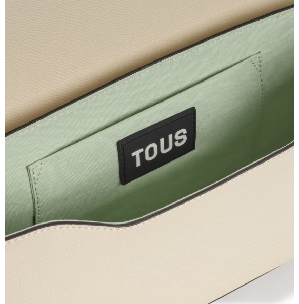 Τσάντα TOUS Bandolera Medium La Rue New 2002019701 Μπεζ Τσάντα TOUS Bandolera Medium La Rue New 2002019701 Μπεζ