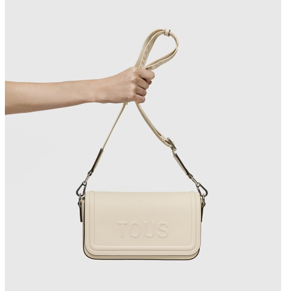 Τσάντα TOUS Bandolera Medium La Rue New 2002019701 Μπεζ Τσάντα TOUS Bandolera Medium La Rue New 2002019701 Μπεζ
