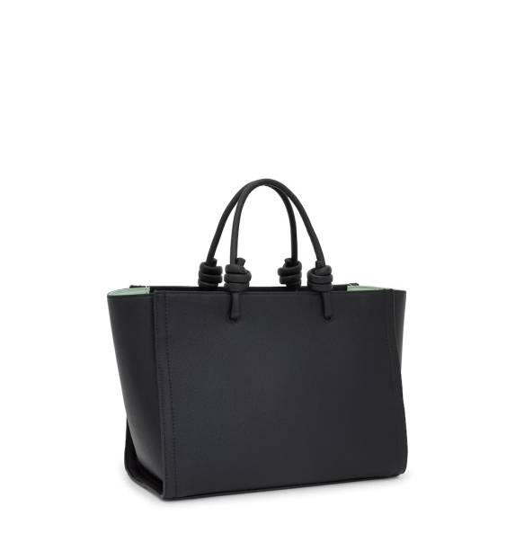 Τσάντα TOUS Shopper Medium Amaya La Rue New 2002025651 Μαύρο Τσάντα TOUS Shopper Medium Amaya La Rue New 2002025651 Μαύρο