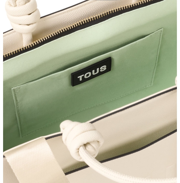 Τσάντα TOUS Shopper XL Amaya La Rue 2002025801 Μπεζ