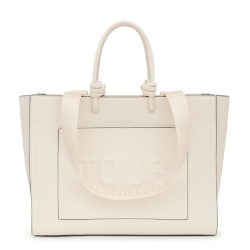 Τσάντα TOUS Shopper XL Amaya La Rue 2002025801 Μπεζ