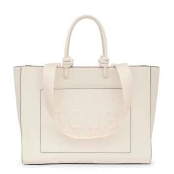 Τσάντα TOUS Shopper XL Amaya La Rue 2002025801 Μπεζ