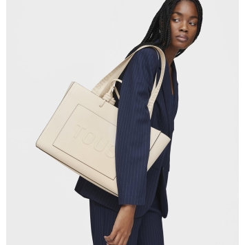 Τσάντα TOUS Shopper XL Amaya La Rue 2002025801 Μπεζ