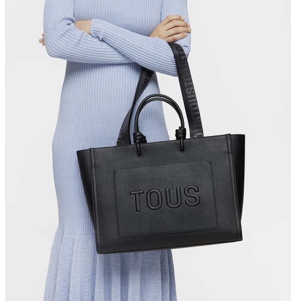 Τσάντα TOUS Shopper XL Amaya La Rue 2002025851 Μαύρο
