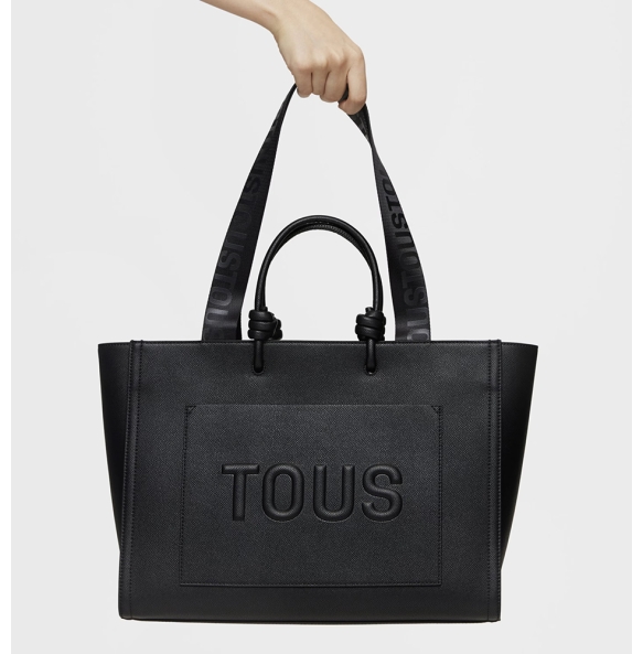 Τσάντα TOUS Shopper XL Amaya La Rue 2002025851 Μαύρο