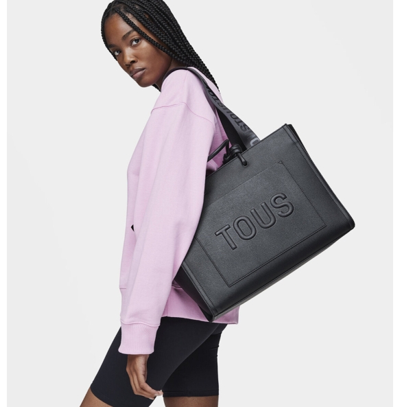 Τσάντα TOUS Shopper XL Amaya La Rue 2002025851 Μαύρο