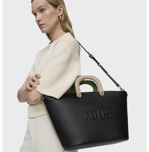 Τσάντα TOUS Large Tote Helen 2002131151 Μαύρο