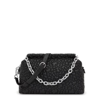 Τσάντα TOUS Bowling Medium Jane Puffy Bear 2002132351 Μαύρο