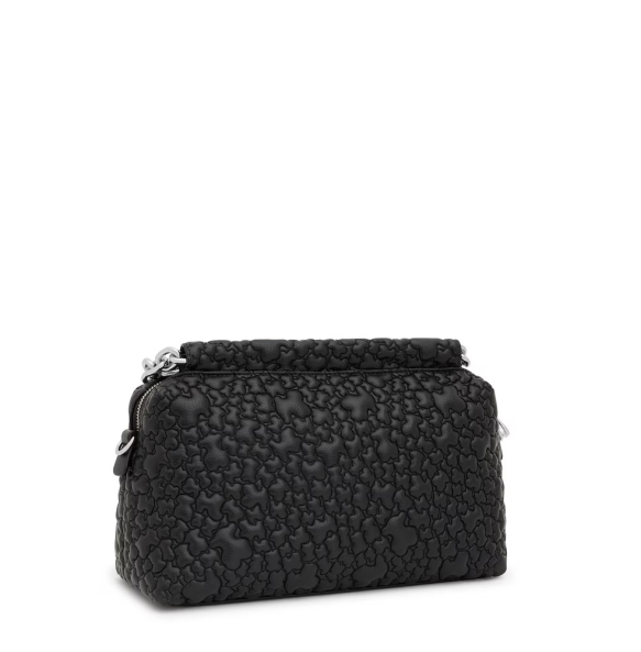 Τσάντα TOUS Bowling Medium Jane Puffy Bear 2002132351 Μαύρο Τσάντα TOUS Bowling Medium Jane Puffy Bear 2002132351 Μαύρο